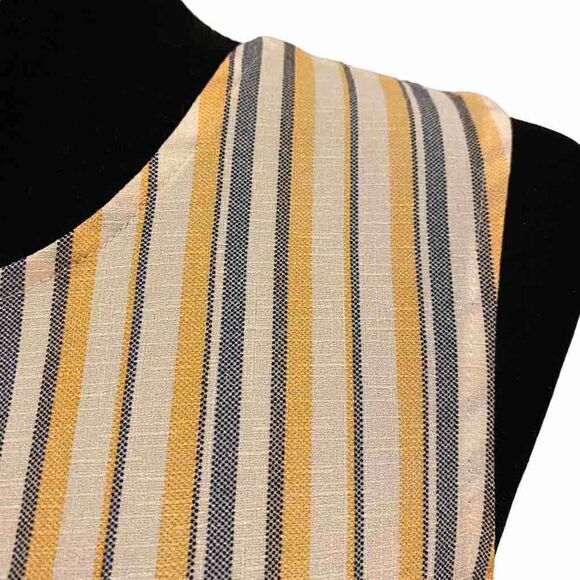 Andree by Unit Sleeveless Striped Ruffle Blouse Size Medium - Picture 5 of 10